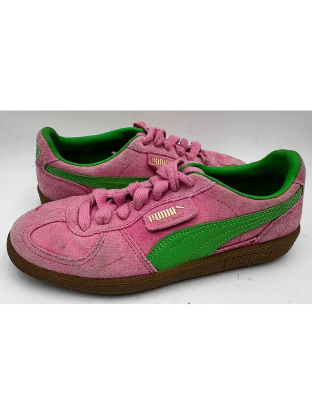 Puma Palermo Women's Sneakers Size 8.5 Pink  Suede Athletic Shoes 397858-01